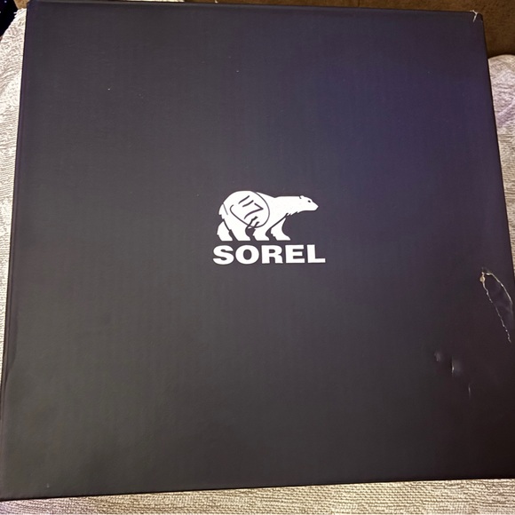 Sorel Black Textured Ankle Booties